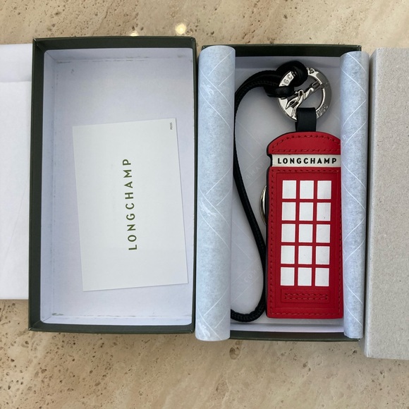 Longchamp Accessories - Longchamp Phone Booth Keychain | red